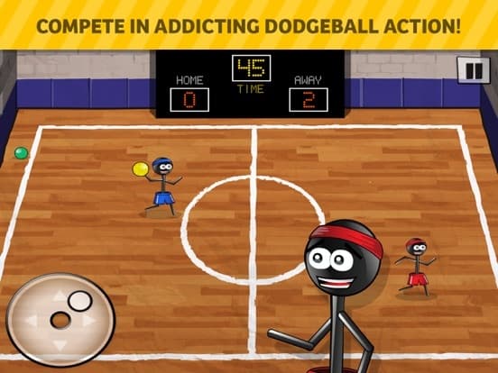Stickman 1-on-1 Dodgeball screenshot 2