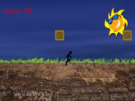 Cartoon Stickman: Jump And Run On Road screenshot 2