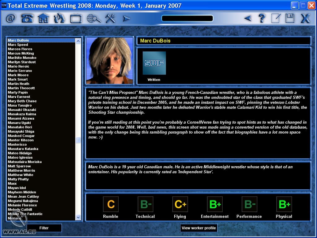 Total Extreme Wrestling 2008 screenshot 3