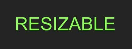 Resizable