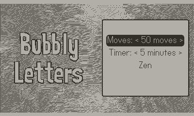 BubblyLetters (Playdate) screenshot 3