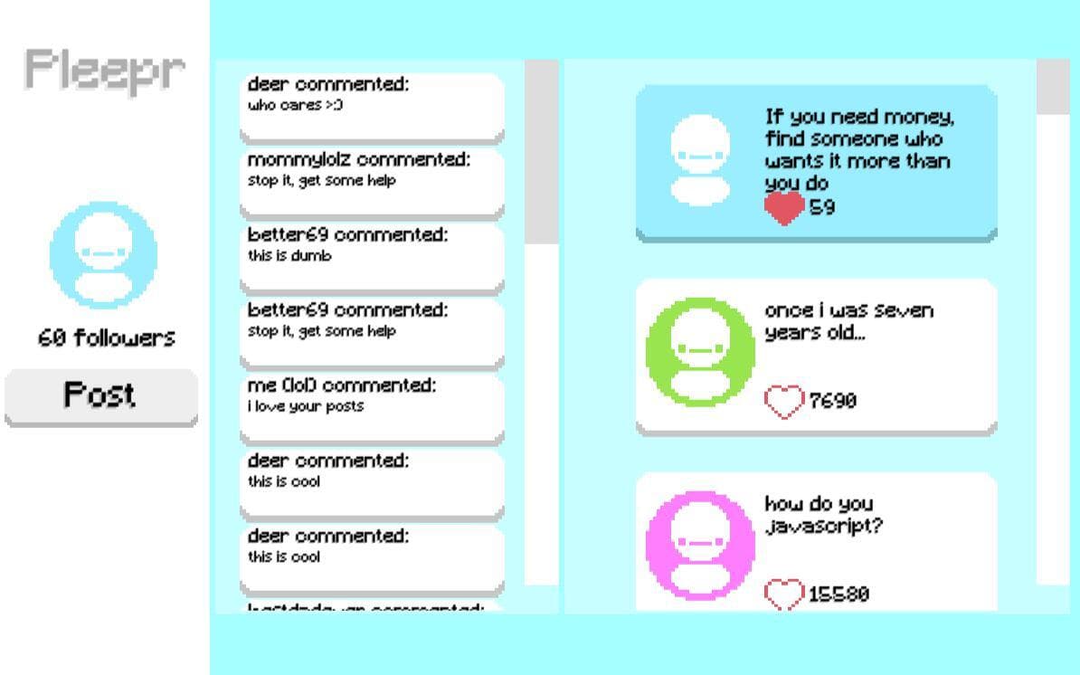 Pleepr: A Social Media Game