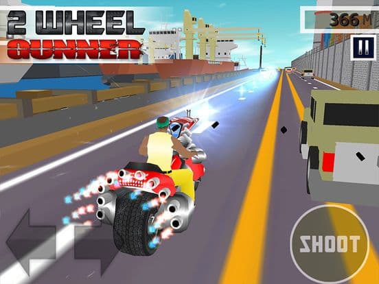 2 Wheel Gunner - Free 3D Ride by Shooting Game screenshot 4