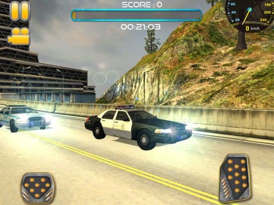 Traffic Police Car Driving & 3D Racing screenshot 2