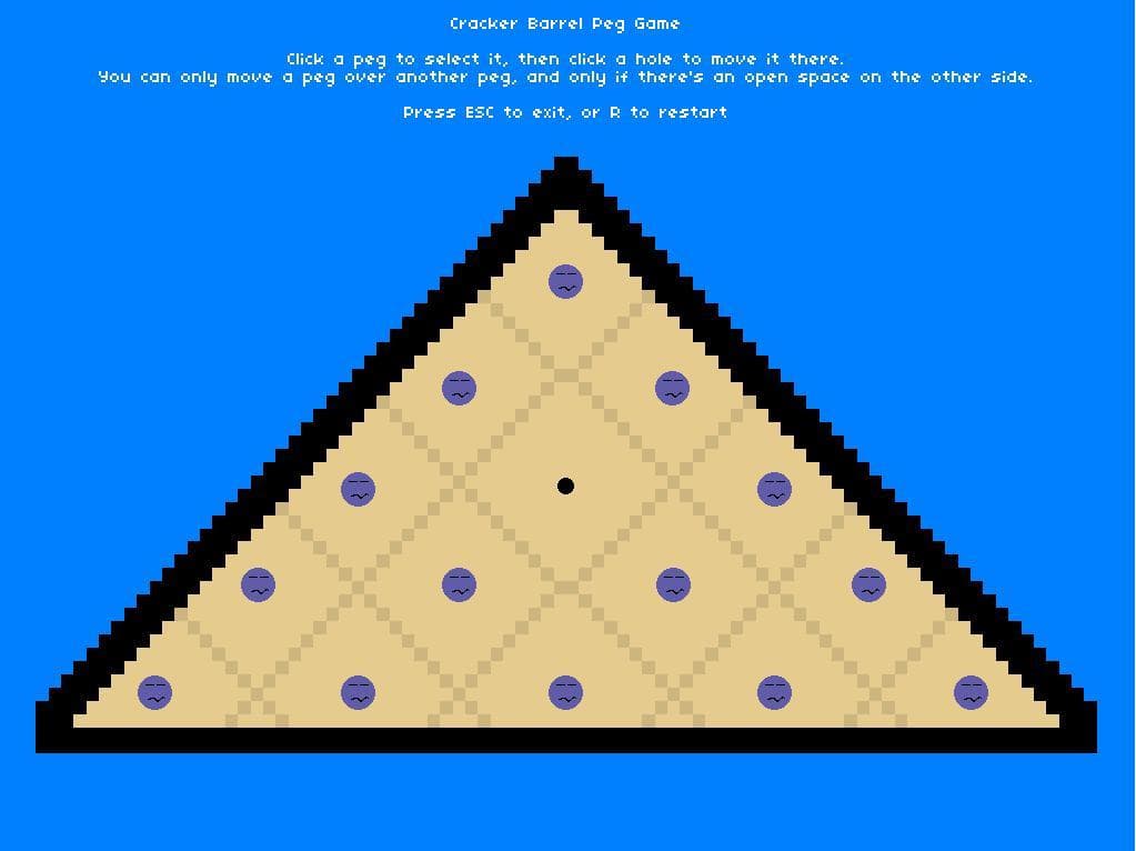 Cracker Barrel Peg Game