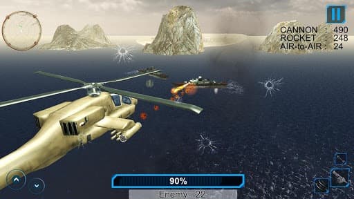 Helicopter Simulator 3D: Gunship Air Battle FULL screenshot 3