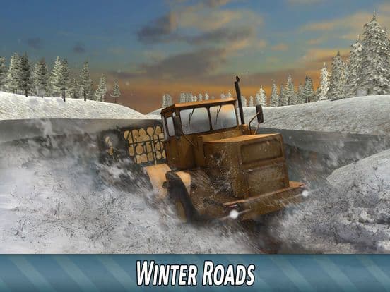 Winter Timber Truck Simulator screenshot 3
