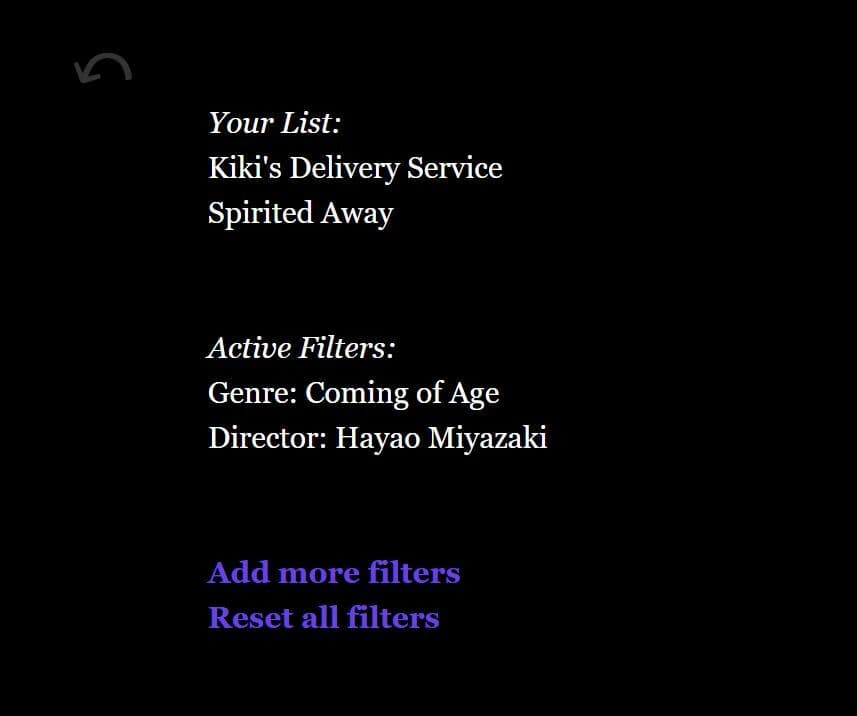 Studio Ghibli Recommender 2