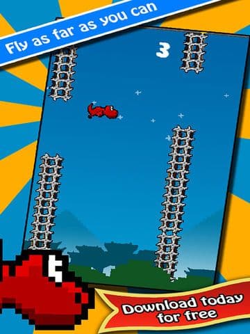 Vird The Flapping Dragon - 2 Player Flying Wings Game screenshot 3