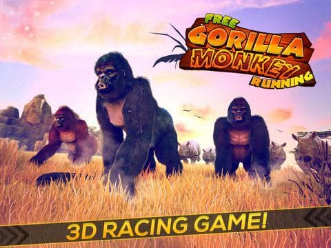 Gorilla Monkey Running Adventure Game For Free screenshot 2