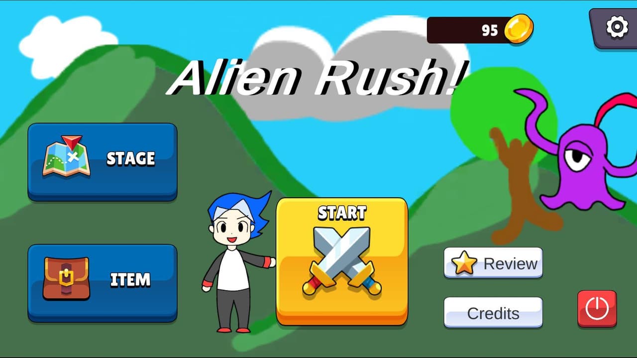 Alien Rush 2D screenshot 2
