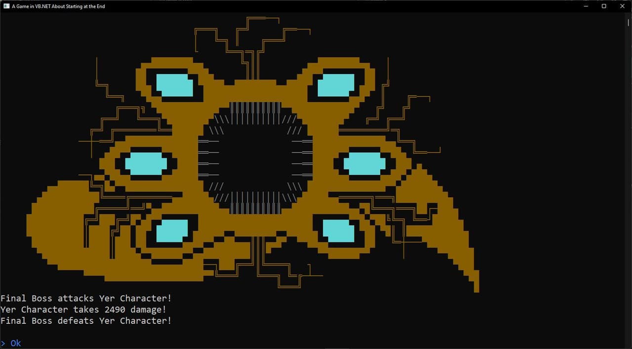 A Game in VB.NET About Starting at the End