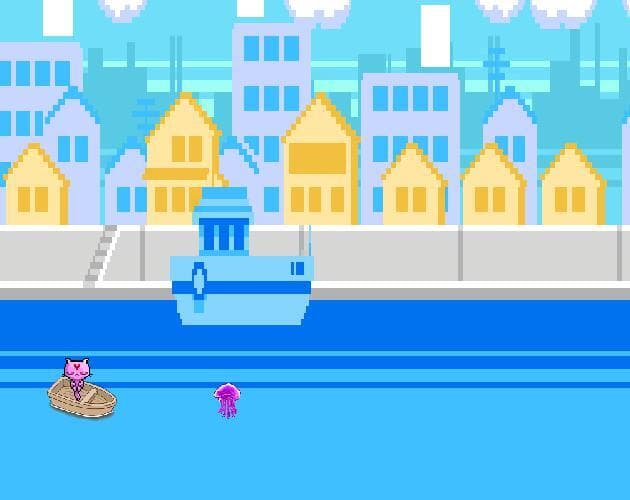 The kitten and the boat