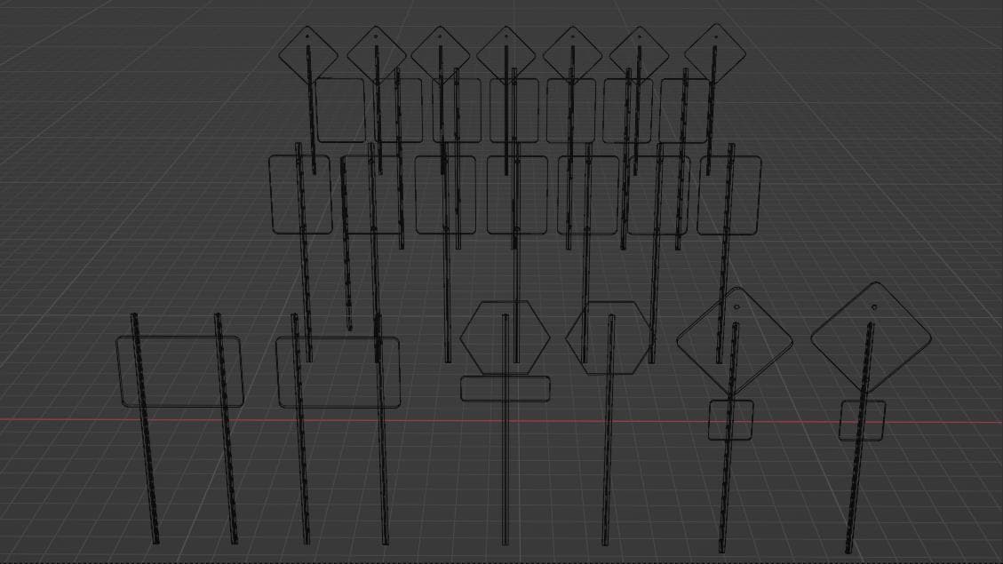 Low Poly traffic asset pack!