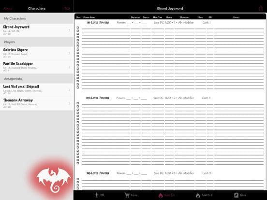 Real Sheet: D&D 3.0 ∞ screenshot 6