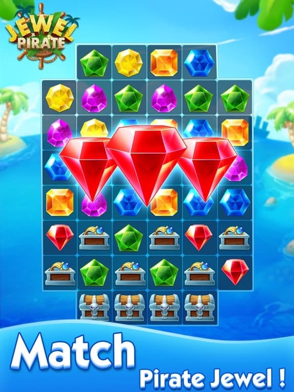 Jewel Pirate - Matching Games screenshot 2