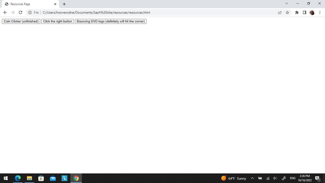 Sapharites Site screenshot 2