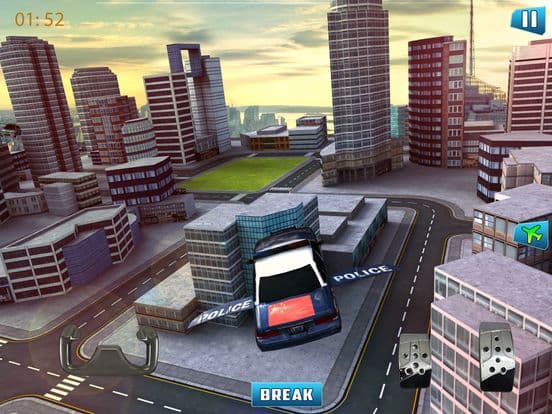 Flying police car chase simulator screenshot 2