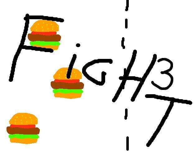 3 vs burger fight