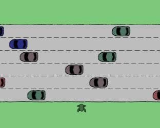 " Frogger " XKCD style