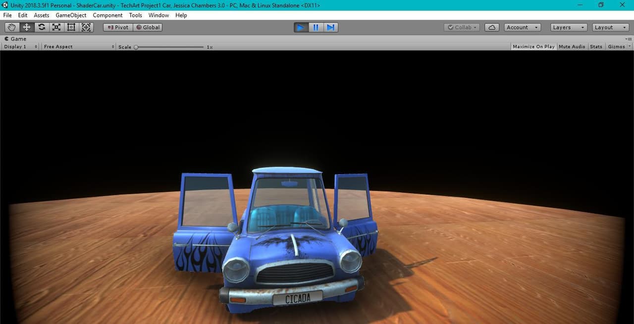 Customizable Cicada Car: Tech Art 1 Project by Jack Chambers screenshot 4