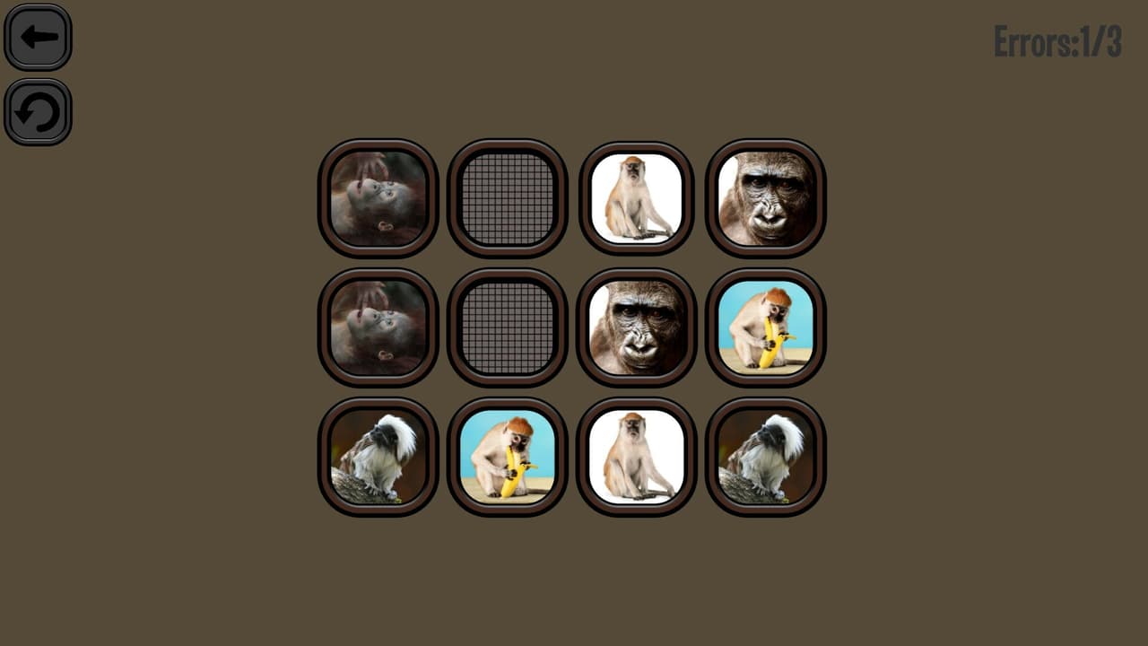 Animals Memory: Monkeys screenshot 4