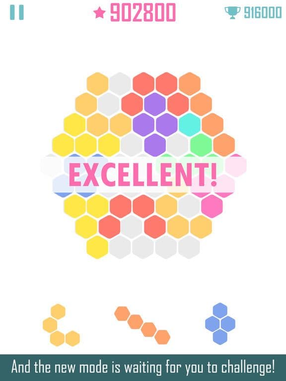 Fill Grid Square & Hexagon blocks fever hex puzzle screenshot 4