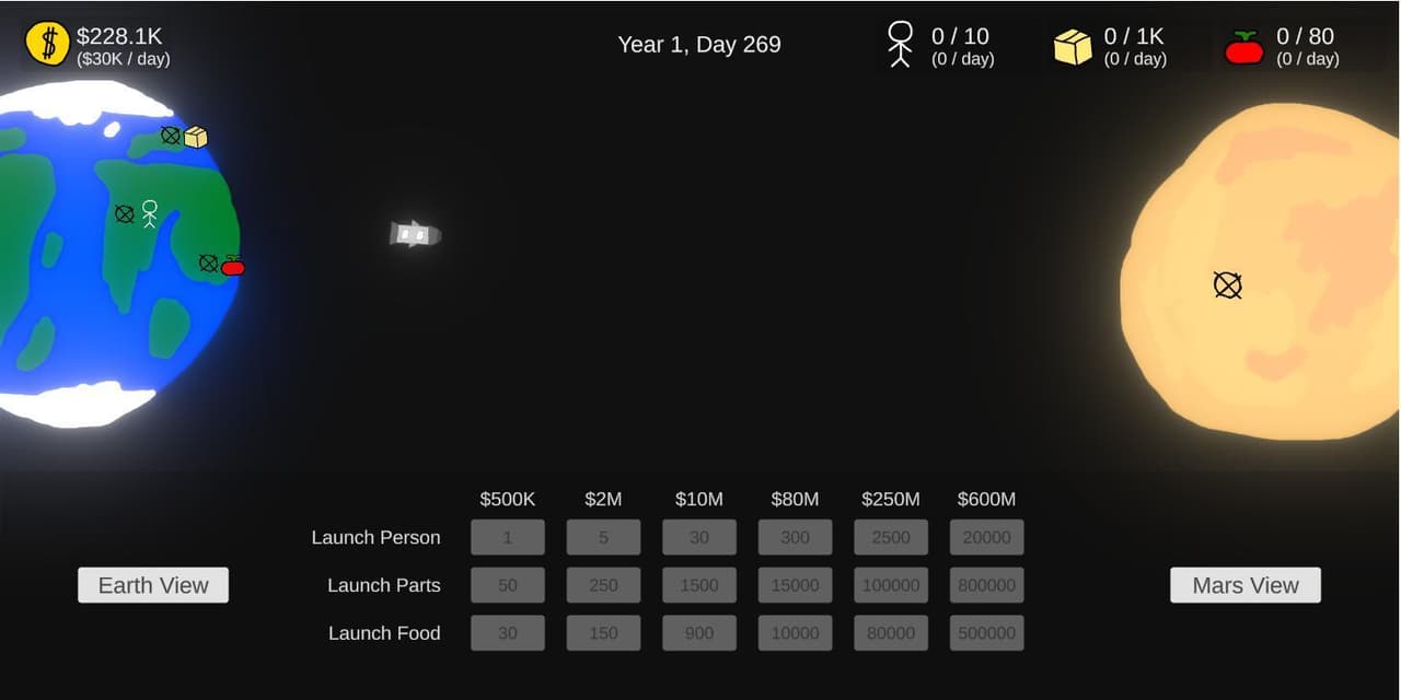 Elon Colonization Clicker - 10 Hour Challenge screenshot 2