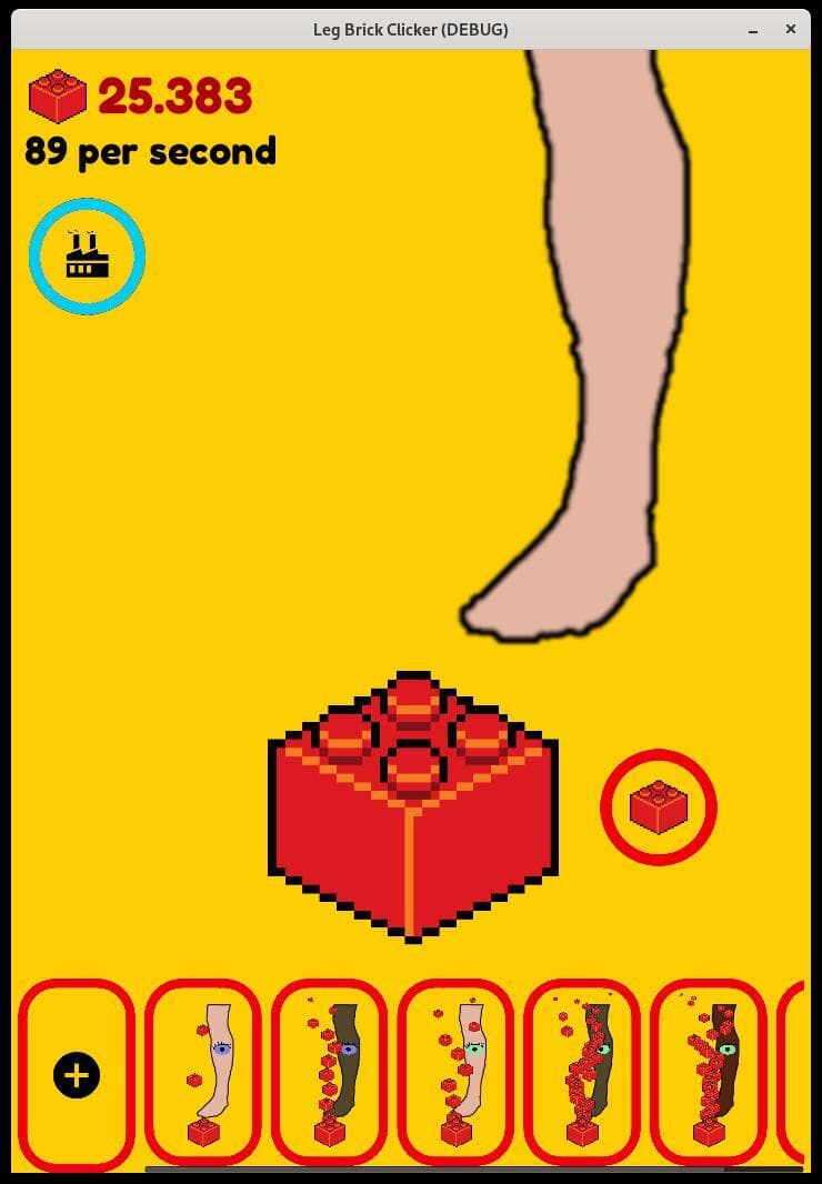 Leg Brick Clicker (alpha) screenshot 2