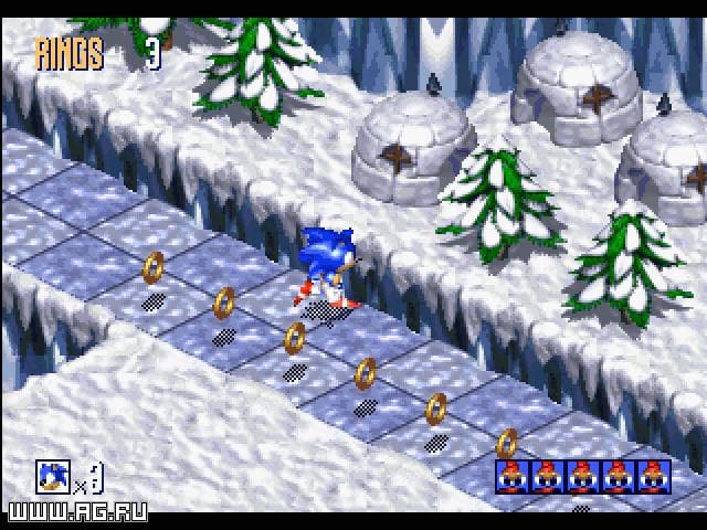 Sonic 3D: Flickies Island (aka Blast) screenshot 2