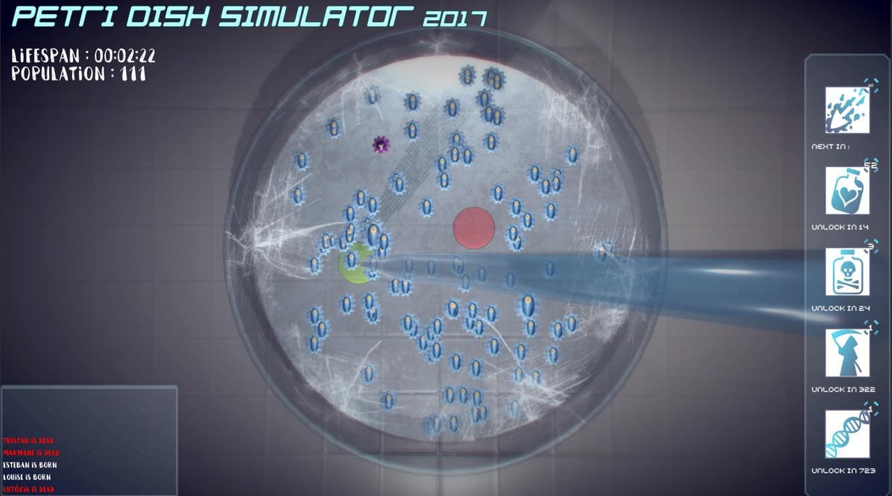 Petri Dish Simulator 2017