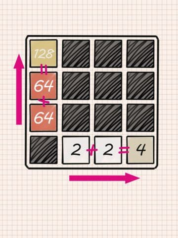 2048 - Number puzzle Doodle Style