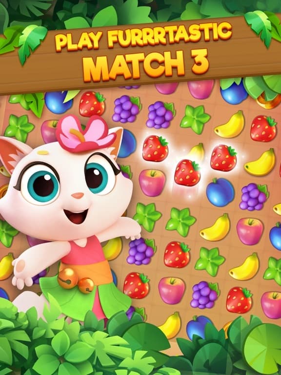 Tropicats: Match 3 Puzzle Game screenshot 2