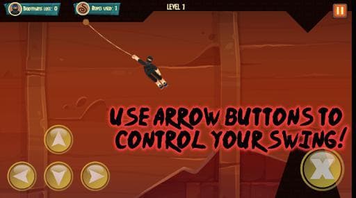 FREE Ragdoll Physics - Ultimate Ninja Swing BLOOD screenshot 2