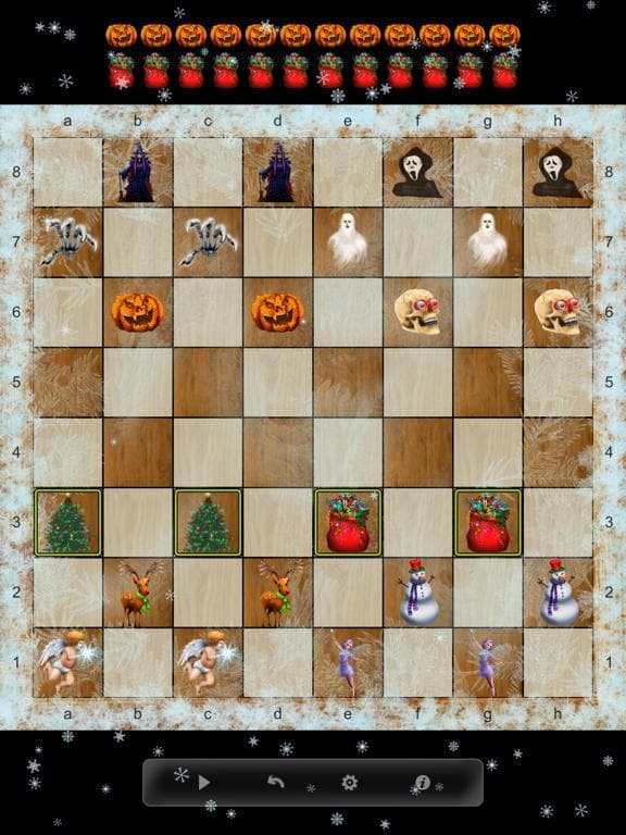 Christmas vs Halloween Checkers screenshot 2