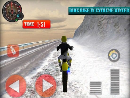 Winter Skill Driving Motorcycl screenshot 3