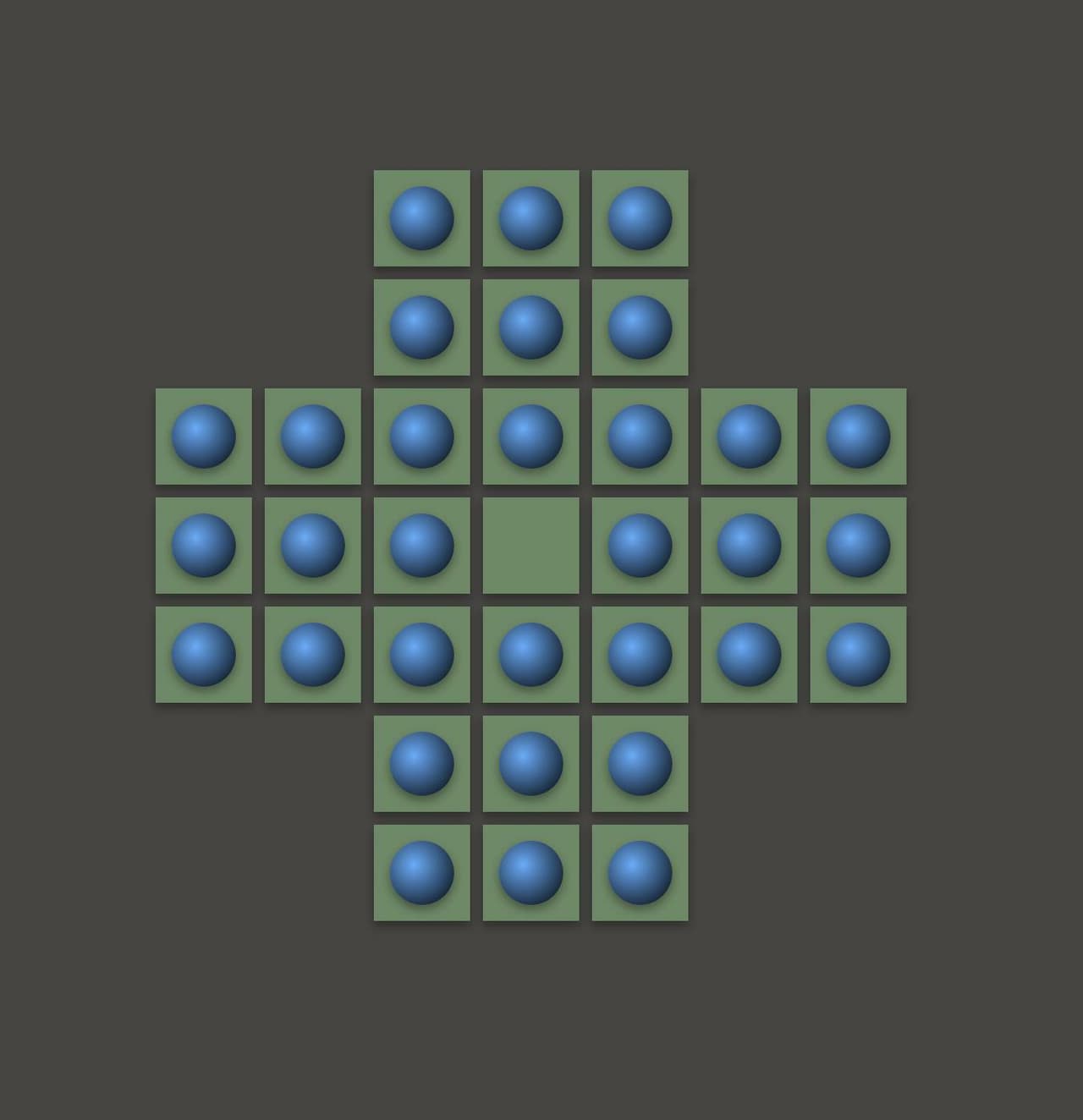 Peg Solitaire (itch) (greenpilloz)