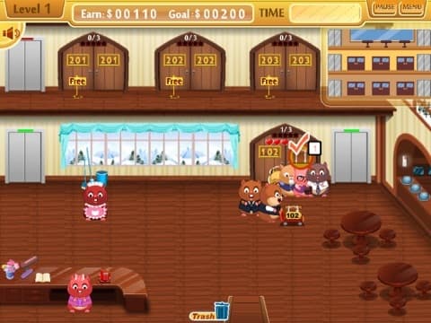 Hamster Hotel Dash-Cute Hamsters Resort Simulation Game screenshot 3