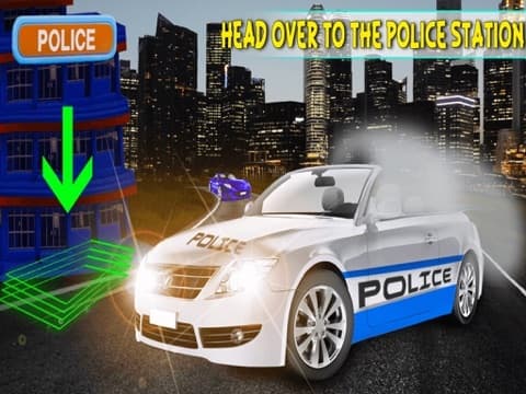 Police Car Driver Simulator - Drive Cops Car, Race, Chase & Arrest Mafia Robbers screenshot 5