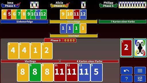 Phase Rummy 2: card game with 10 phases