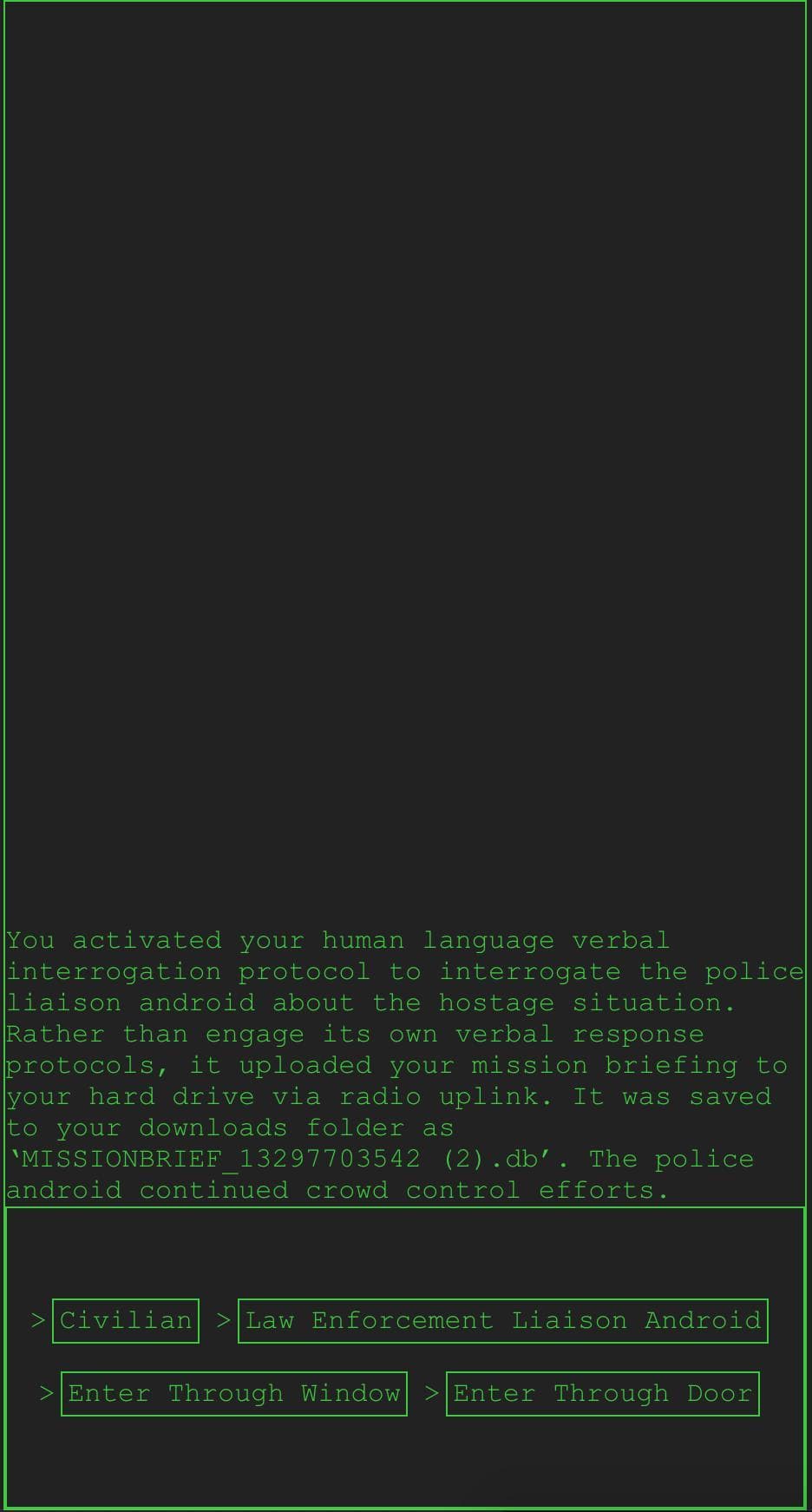 A Solitary Android