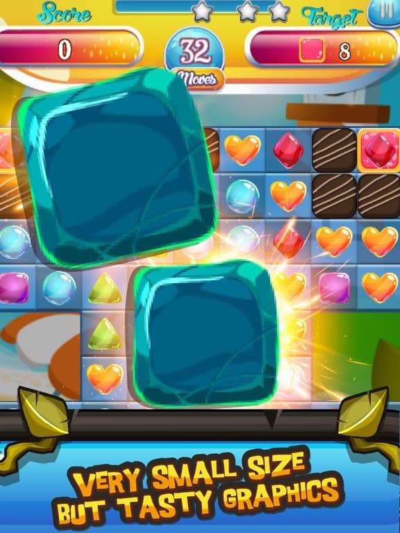 Sweet Party Crush Puzzle game screenshot 2