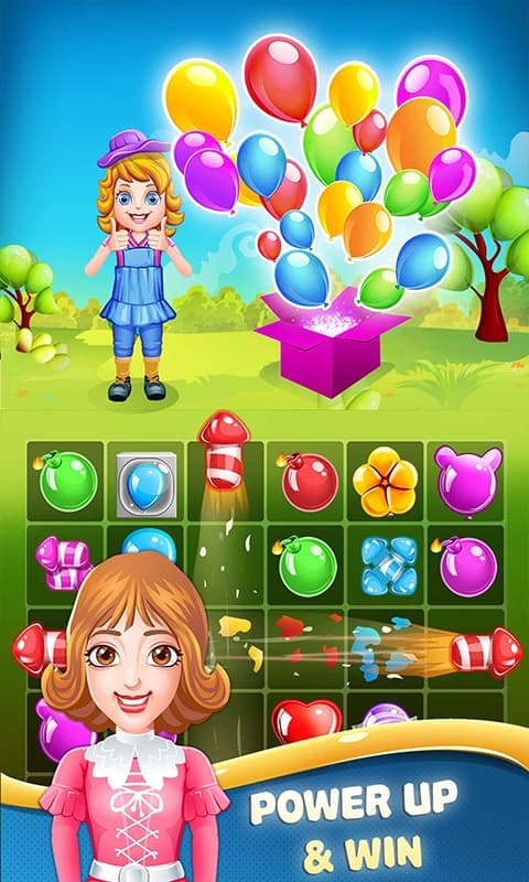 Balloon Burst Paradise: Free Match 3 Games screenshot 3