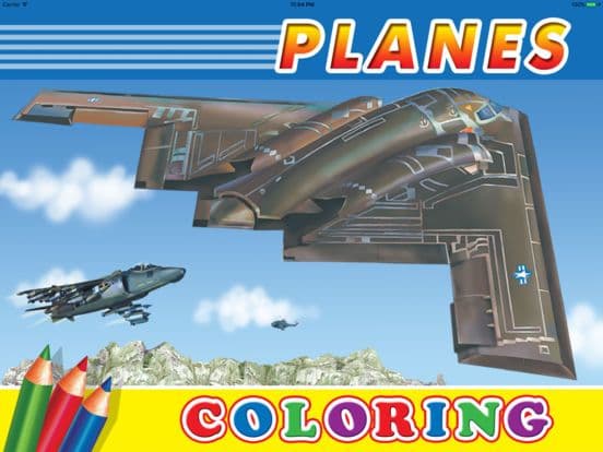 Military Aircraft - Coloring Game screenshot 2