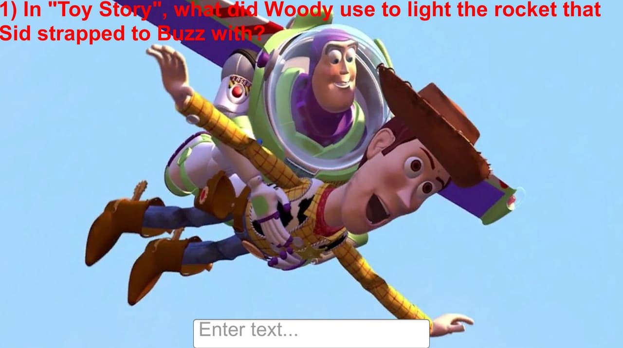 Pixar Trivia Game