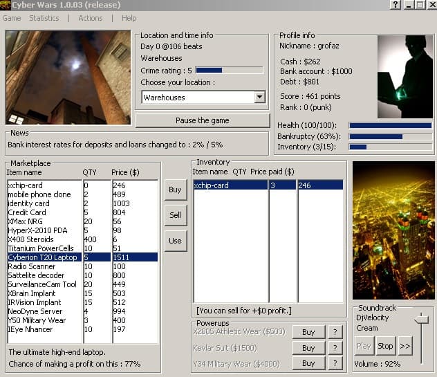 Cyber Wars (itch)