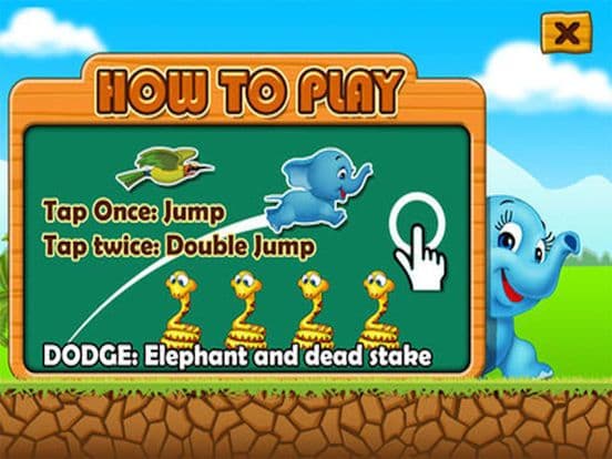 Ninja Baby Elephant Jump - Fun screenshot 3