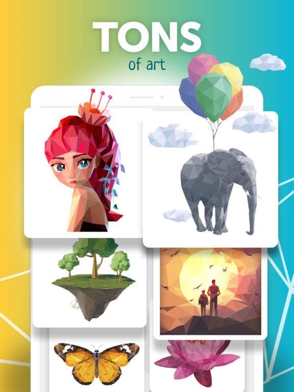 Low Poly - Coloring Artbook screenshot 4