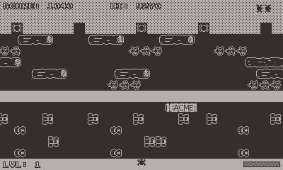 OneBit Frogger (Playdate) screenshot 2