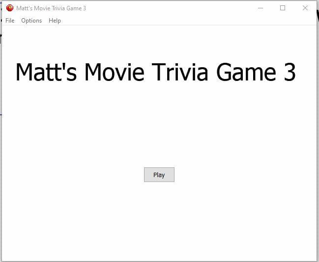 Matts movie trivia game 3